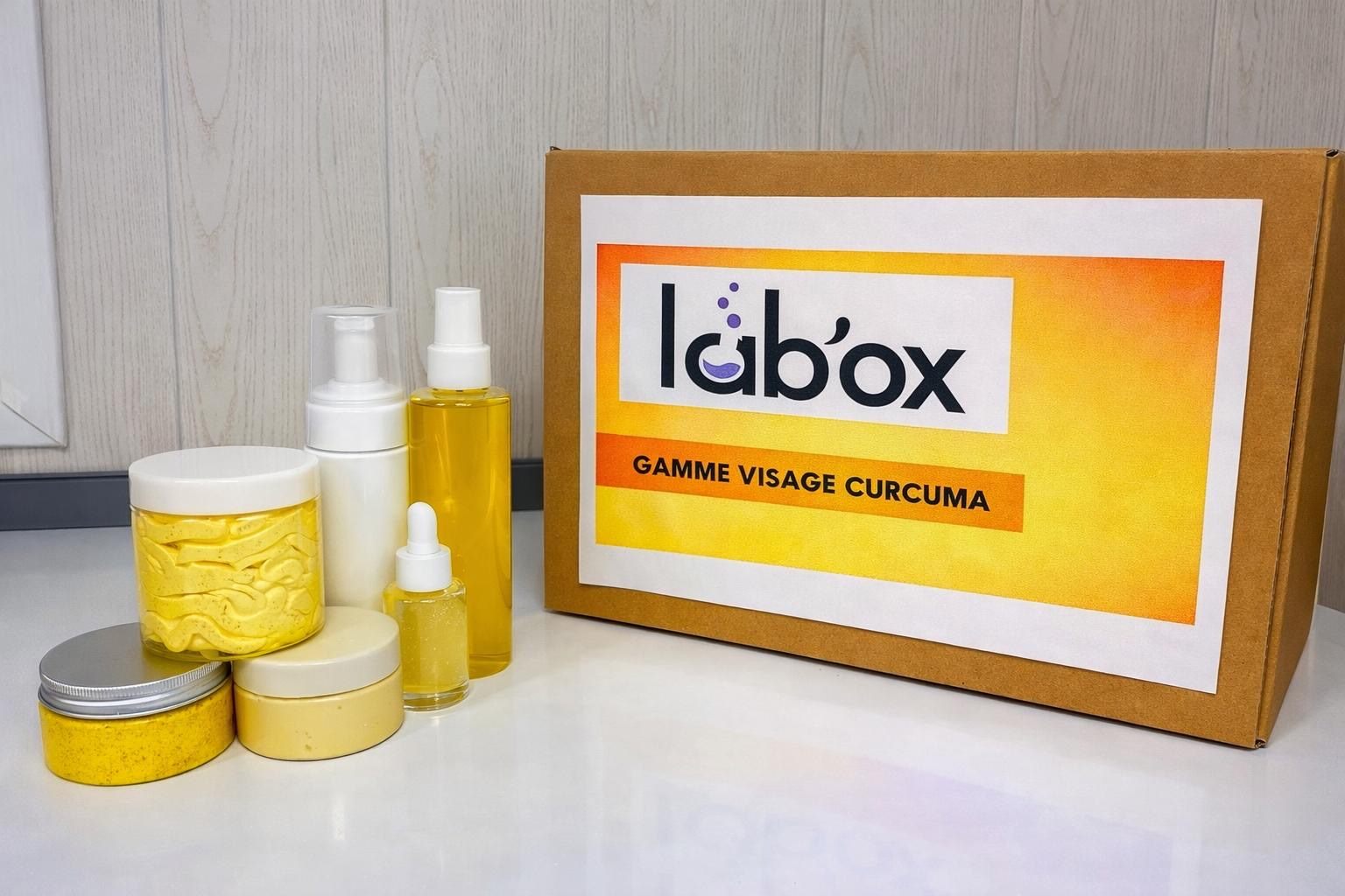 Produits de la gamme visage Curcuma